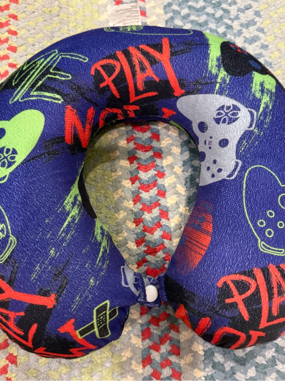 Kids Plush Travel Neck Gamer Pillow One Size